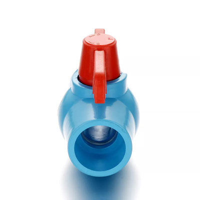 De gezamenlijke Blauwe Kogelklep van pvc de Klep van 2,5 Duimpvc voor het Systeem van de Zeewaterpijpleiding