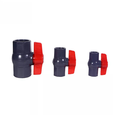 Zwarte Plastic Landbouw de Kwartdraaiklep van pvc van de Irrigatieklep