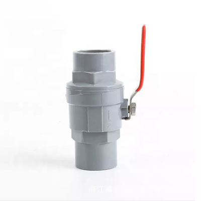 Witte van de Kogelklep Tweerichtingspvc van UPVC Plastic Tweedelige de Irrigatieklep