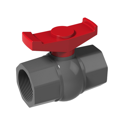 1 de duim paste van de de Kogelklepcontactdoos van pvc Enige de Unie van pvc Van een flens voorzien Kogelklep in