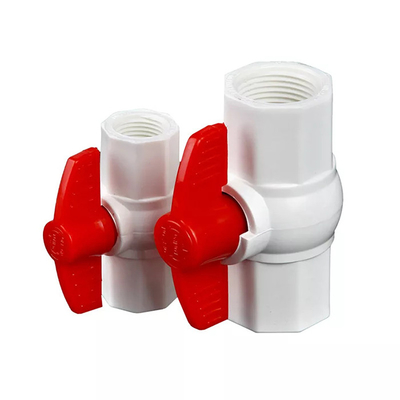 1/2“ 3/4“ van de de Kogelklepirrigatie van UPVC de Draadpp Samengeperst Plastiek