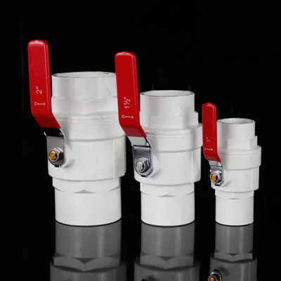 Van het het Staalhandvat van hoge drukpvc de Kogelklep Plastic 145psi Druk