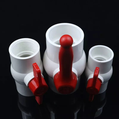 Wit pvc paste Kegelklephaven 110mm Plastic in Pijpklep