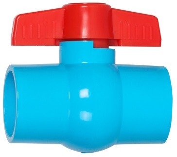 Van de Klep Blauwe Pvc van pvc van de verontreinigingspreventie de Kegel Compacte Kogelklep