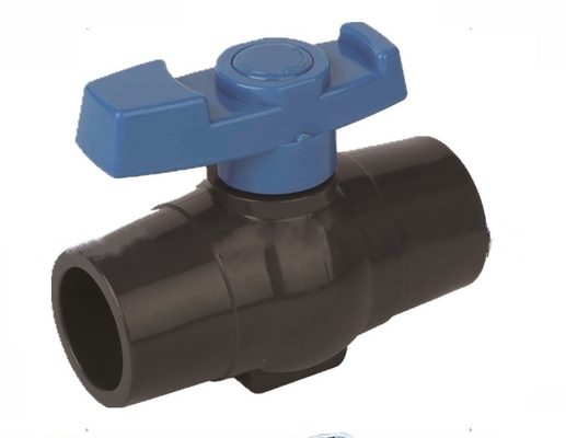 Van de Klep Blauwe Pvc van pvc van de verontreinigingspreventie de Kegel Compacte Kogelklep