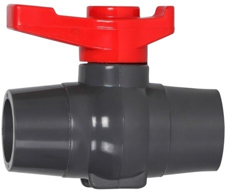Van de Klep Blauwe Pvc van pvc van de verontreinigingspreventie de Kegel Compacte Kogelklep