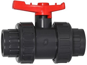 De donkere Kogelklep van pvc van Gray Chemical Plastic Ball Valve Hydrophobic 1