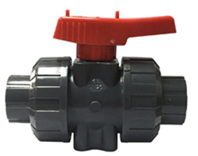De donkere Kogelklep van pvc van Gray Chemical Plastic Ball Valve Hydrophobic 1