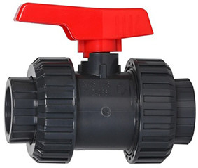 De donkere Kogelklep van pvc van Gray Chemical Plastic Ball Valve Hydrophobic 1