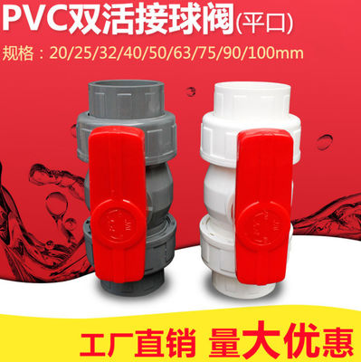 Het dubbel leeft 20mm Kogelklep van het de Kogelklep de Groene pp Polypropyleen van pvc