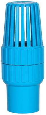 Blauwe Bodem de Voetklep 50mm van 4 Duimpvc de Weerstand van de Prijscorrosie