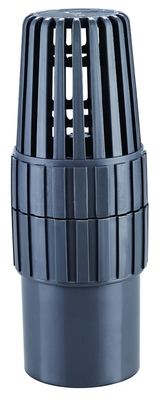 Blauwe Bodem de Voetklep 50mm van 4 Duimpvc de Weerstand van de Prijscorrosie