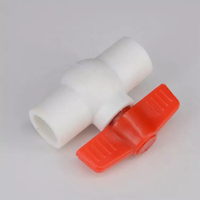 Plastic Kegelklep 63mm van PPR Hdpe Kleppen en Montage Oranje Handvat