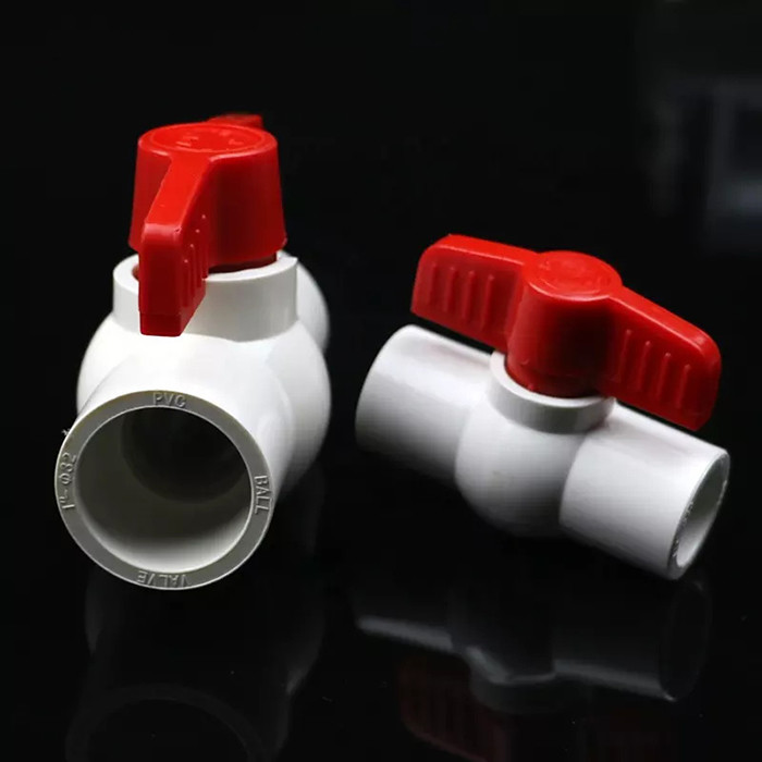 20mm63mm van de Kleppvc van de Pijpmontage de Kogelkleppen2.5mpa Werkdruk