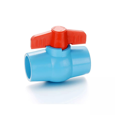 De gezamenlijke Blauwe Kogelklep van pvc de Klep van 2,5 Duimpvc voor het Systeem van de Zeewaterpijpleiding