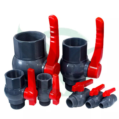 De zwarte Plastic Blokkerende van het de Afgesloten Klepwater van pvc Afgesloten Klep voor Plastic Pijp